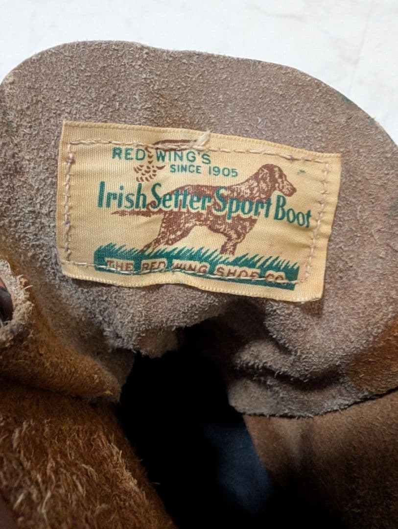 60s 70s RED WING 犬タグ アイリッシュセッター 10ホール