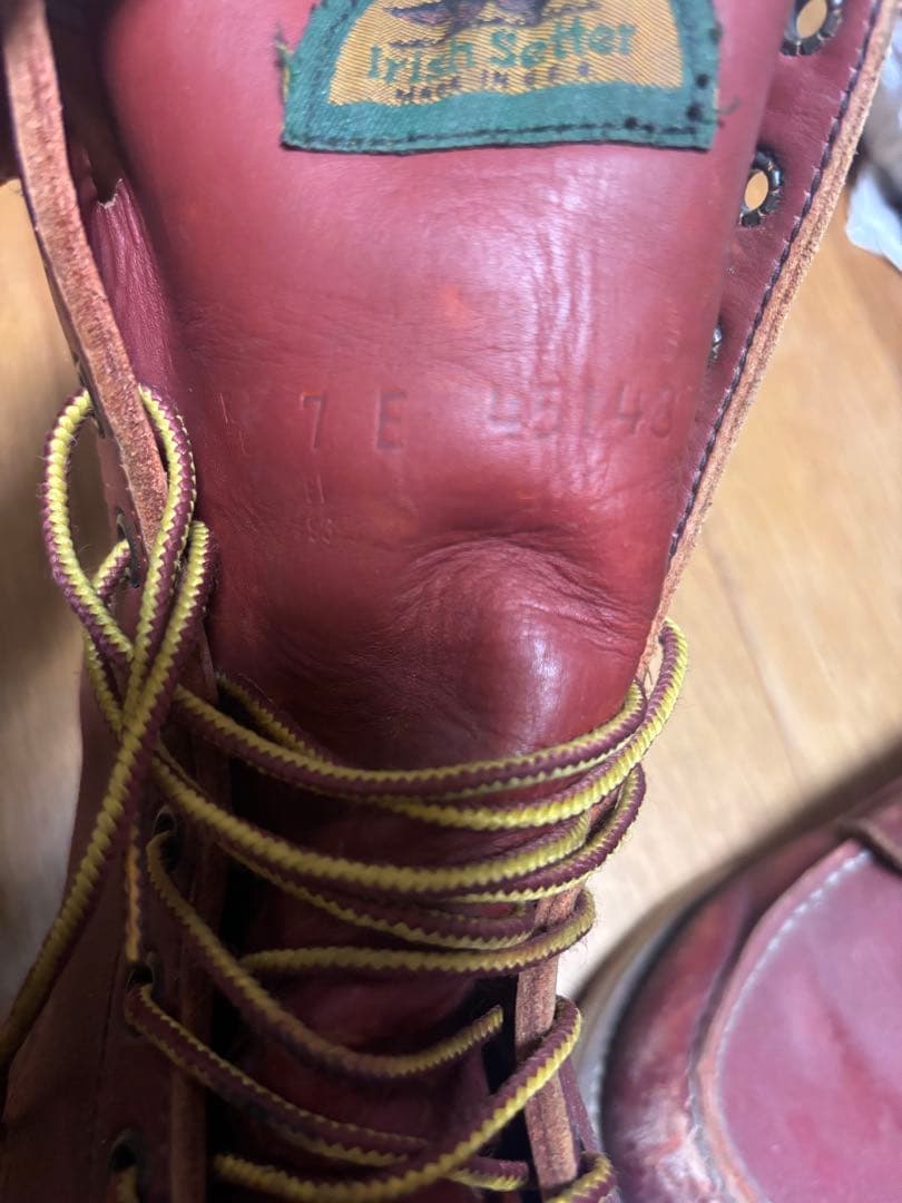 モ*ー様 90s USA製　半円犬タグ　877 アイリッシュセッター　7E