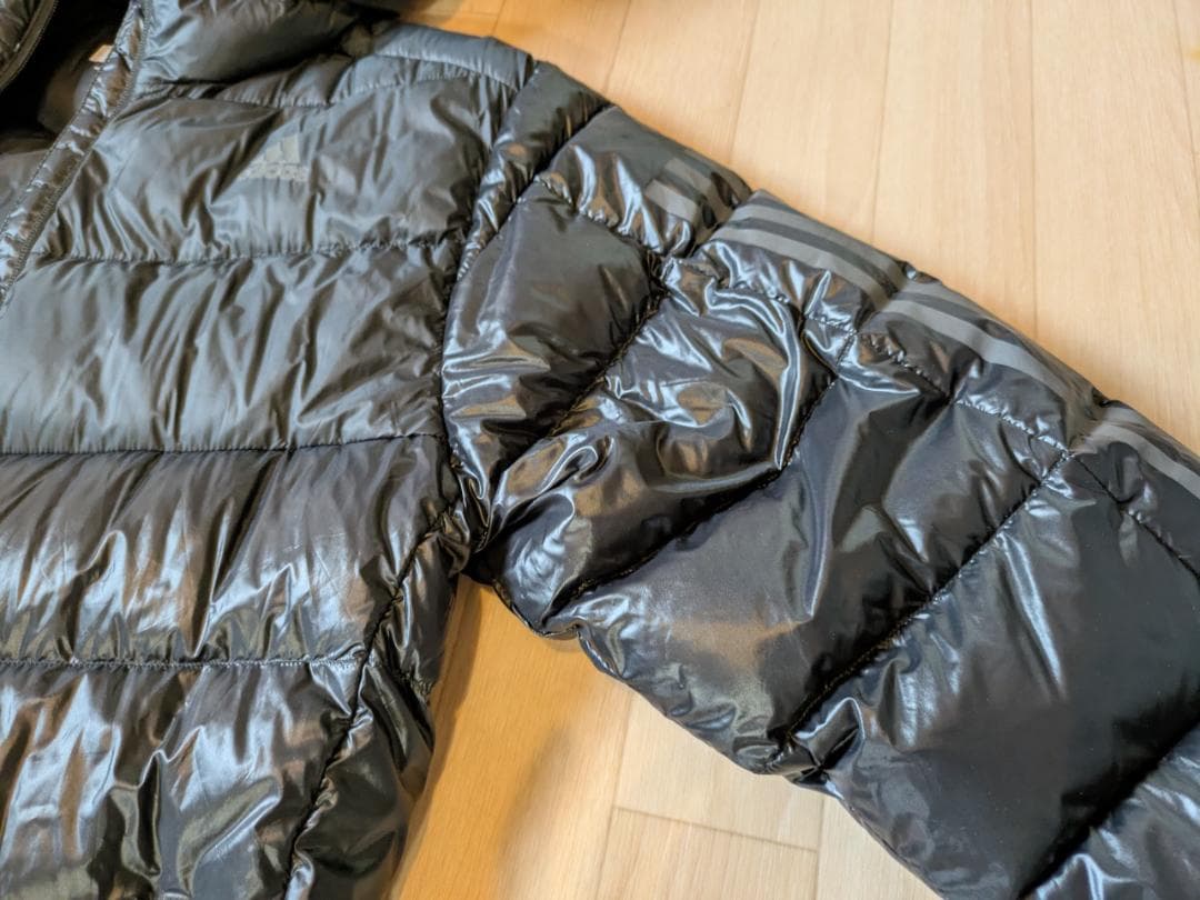 か*ん様 adidas ブラック ベンチコート Lサイズ