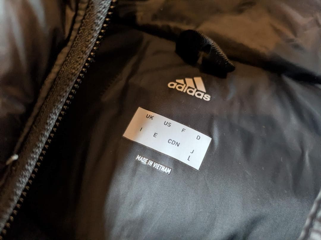 か*ん様 adidas ブラック ベンチコート Lサイズ