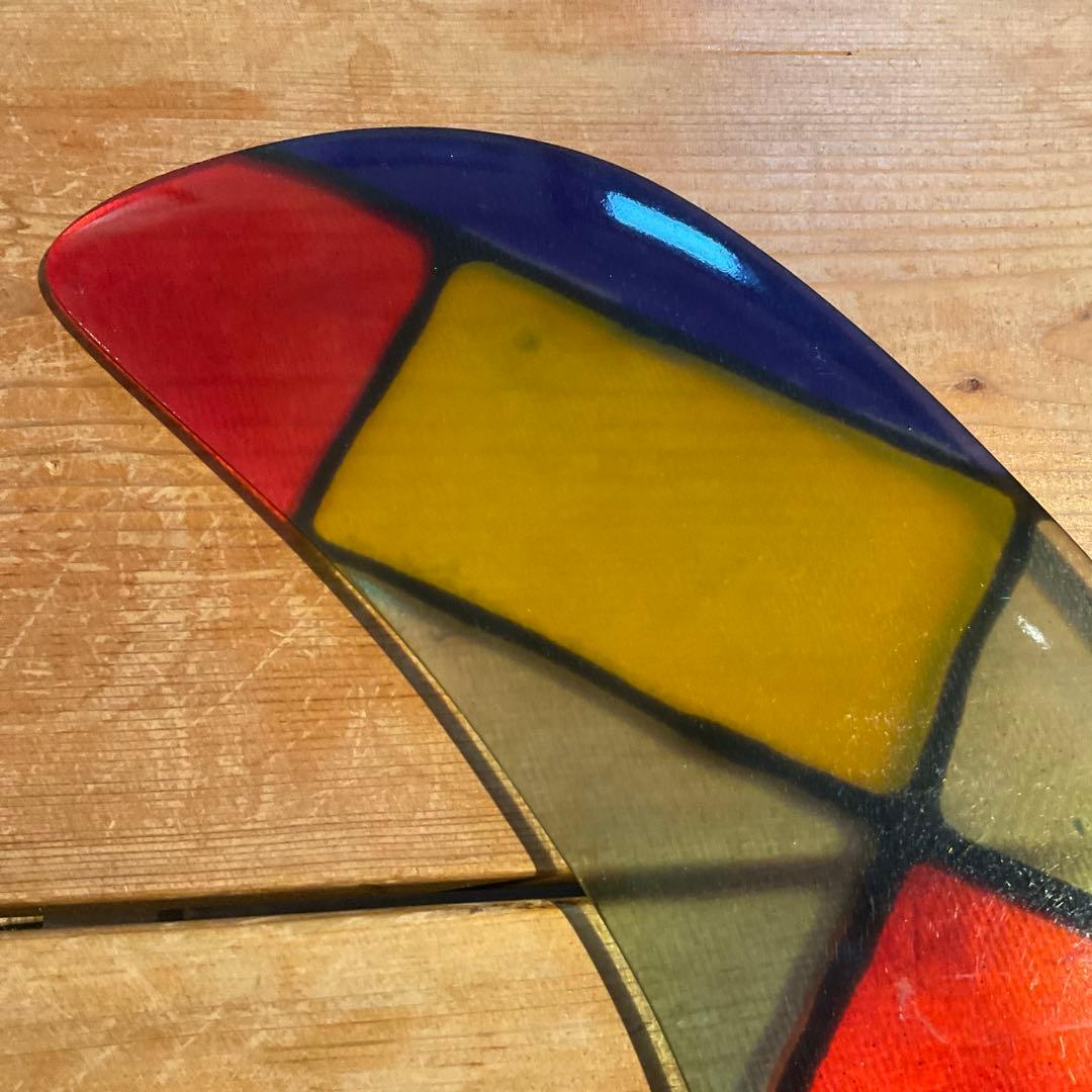 レインボーフィン ピボット　ステンドグラスフィン9.5 ロングボード用フィン
