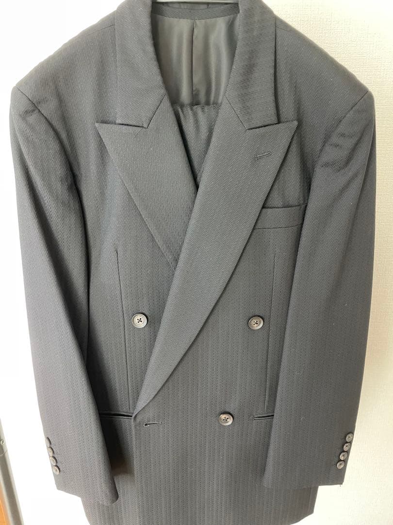 MEN'S TENORAS ダブルブレスト スーツジャケット L黒