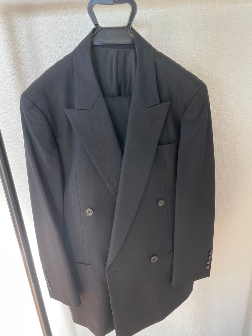 MEN'S TENORAS ダブルブレスト スーツジャケット L黒