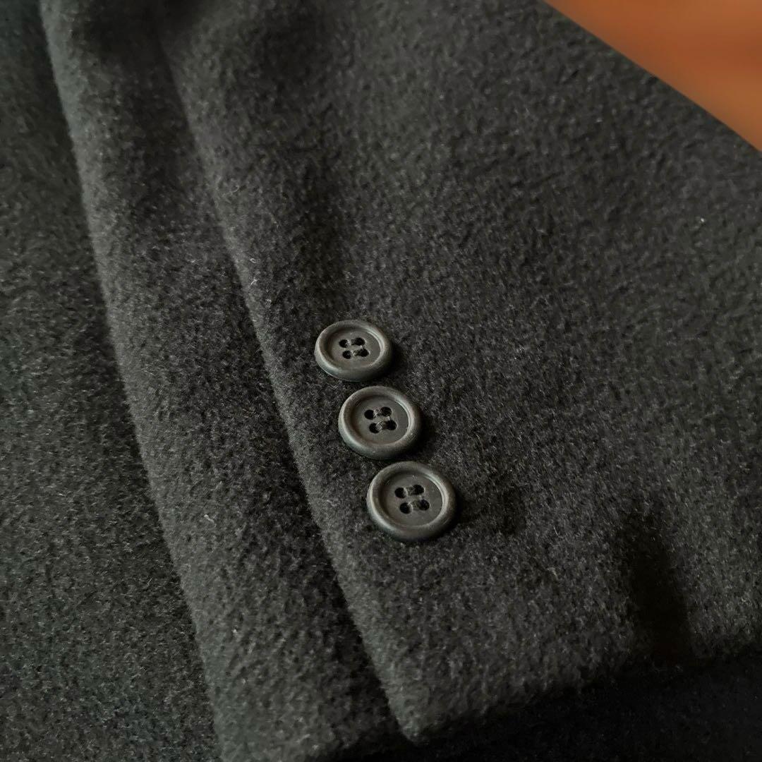 ヴィンテージ カシミヤ100%コート 黒