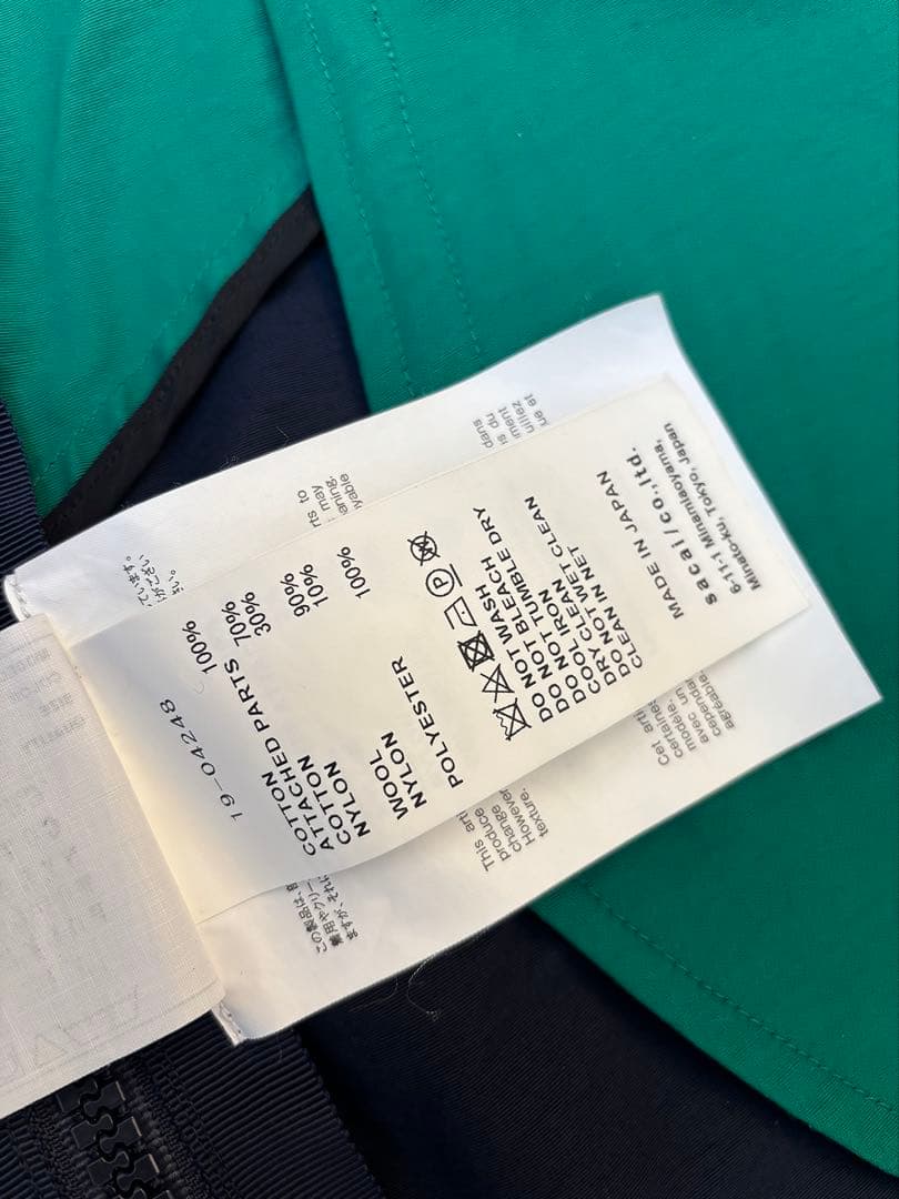 sacai ドッキングジャケット