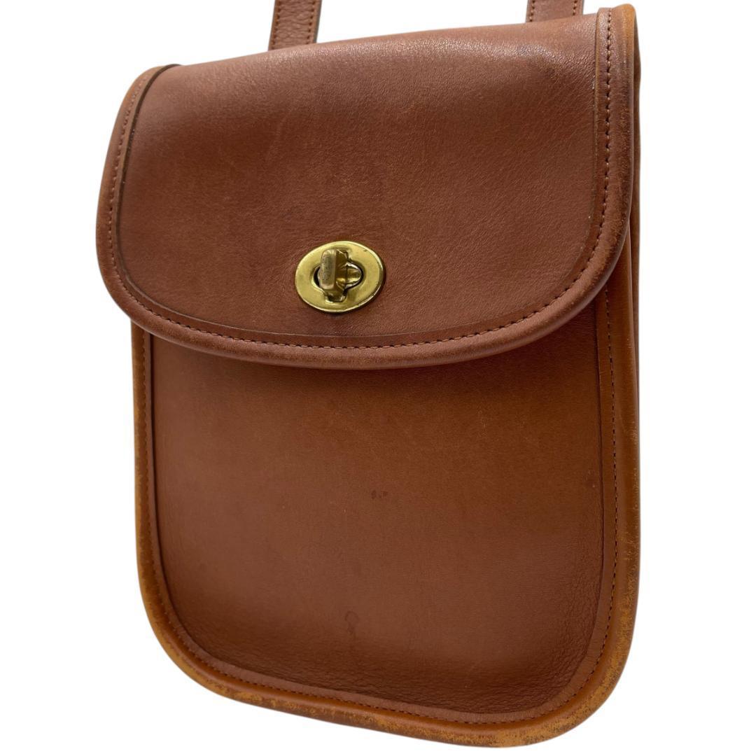 COACH/オールドコーチ 9978 レザー ショルダーバッグ ターンロック