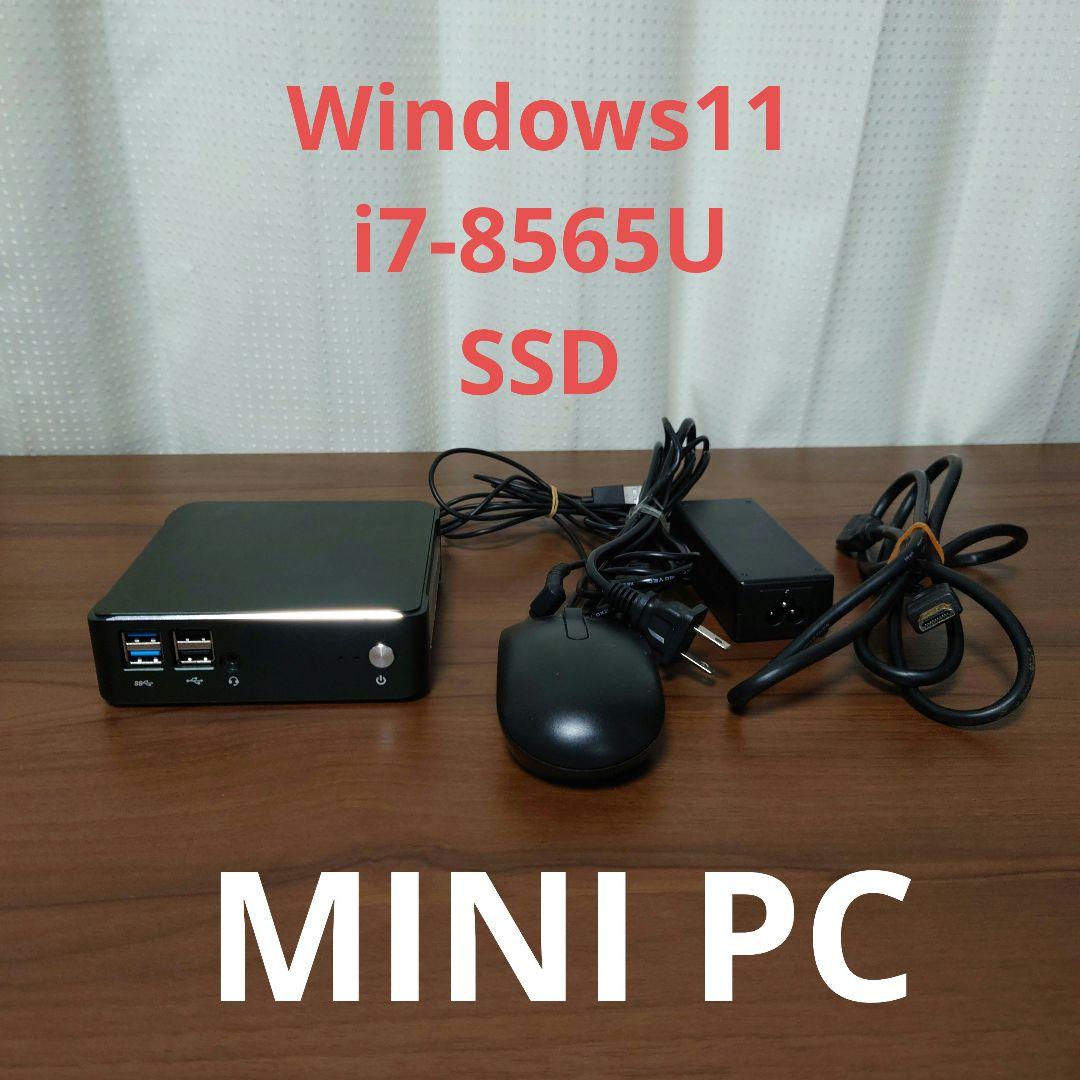 NVISEN Y-MU01 ミニパソコン　i7-8565U　windows11