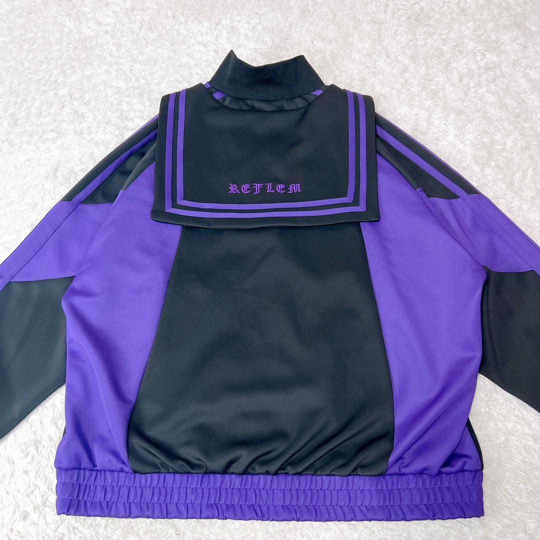 美品✨レフレム BIG切り替えセーラーカラージャージ パープル