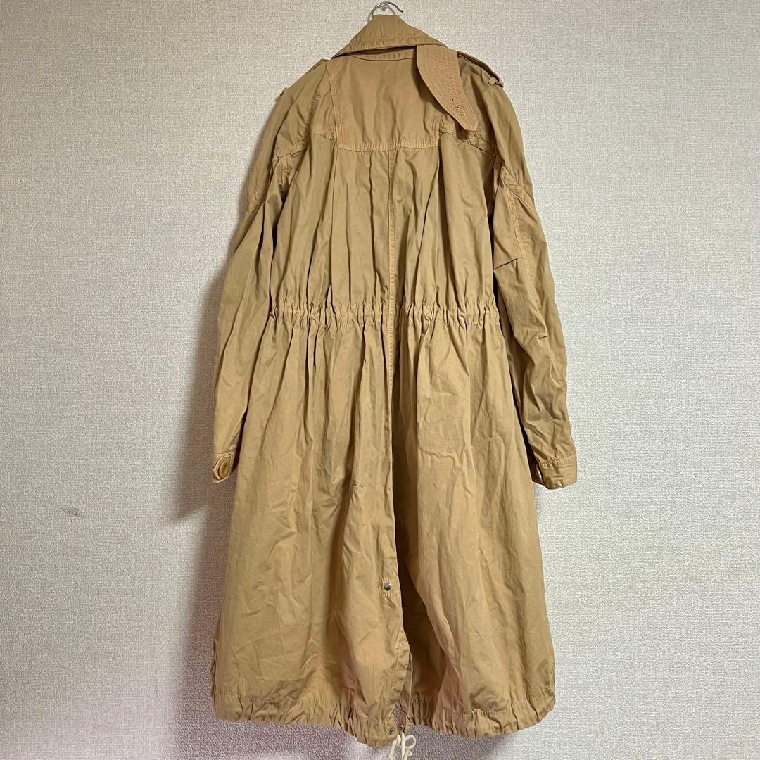 サカイ sacai 変形 ギャザーロングコート トレンチ 17-02997