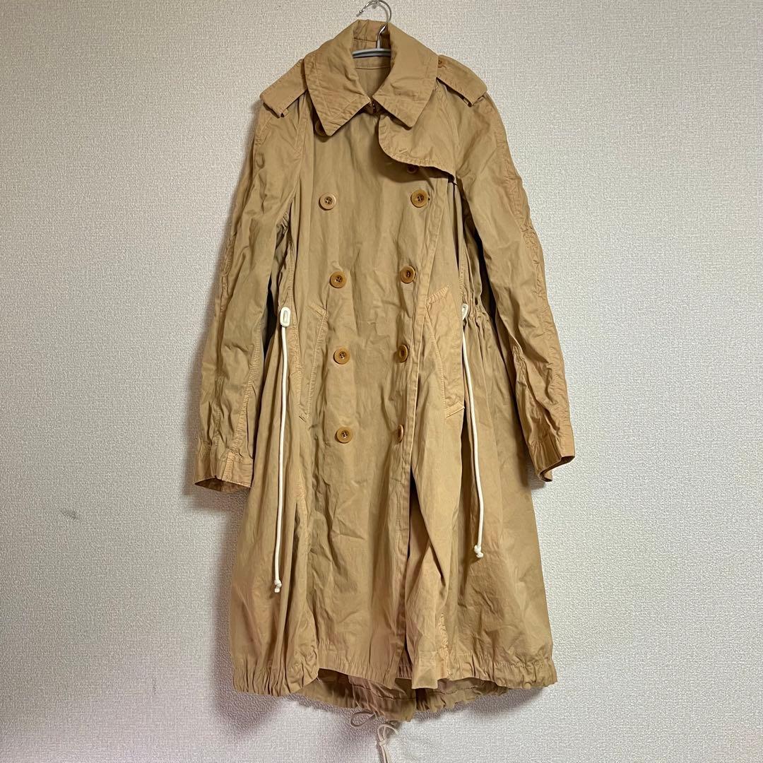 サカイ sacai 変形 ギャザーロングコート トレンチ 17-02997