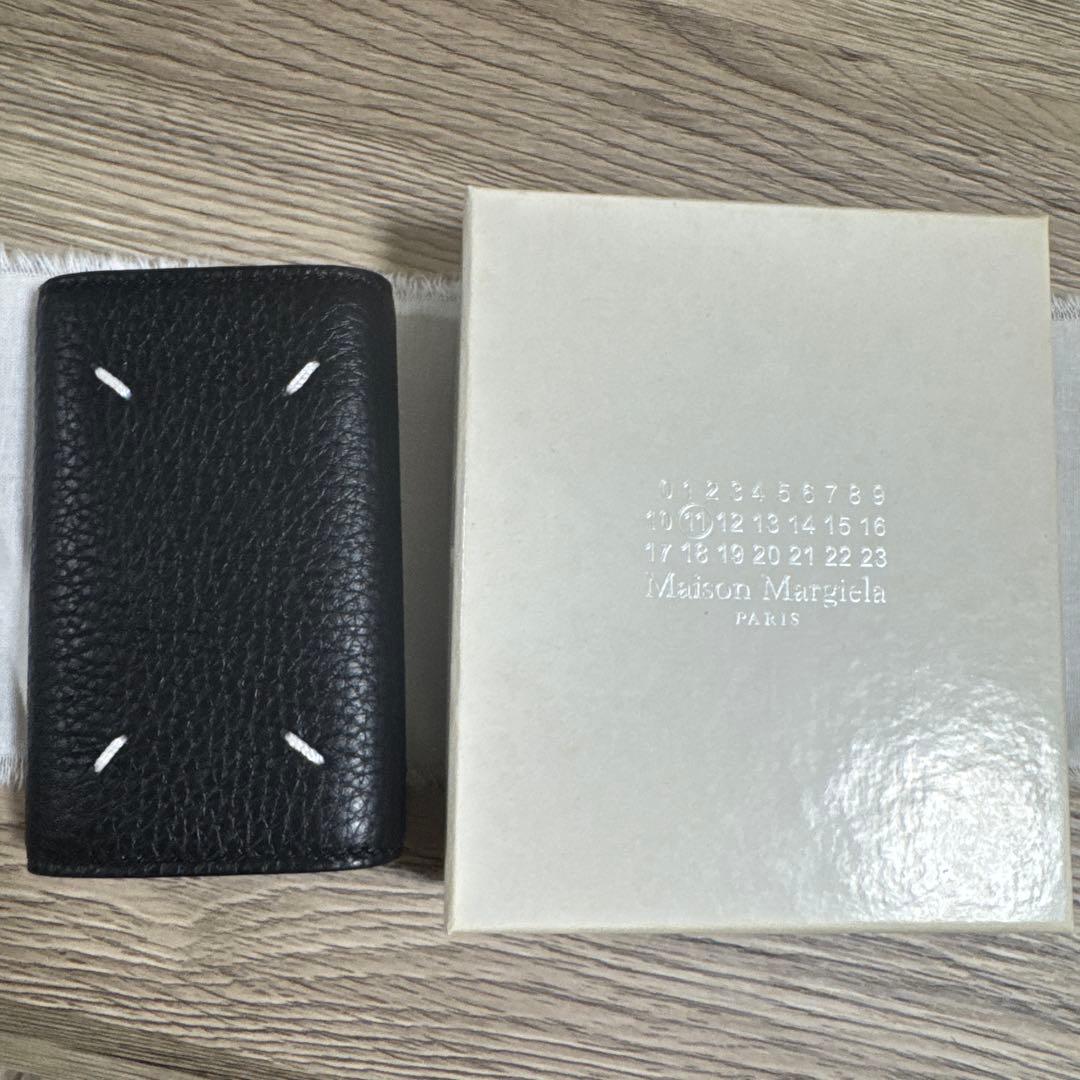 お値下げ12/31までMaison Margiela ブラックレザーキーケース