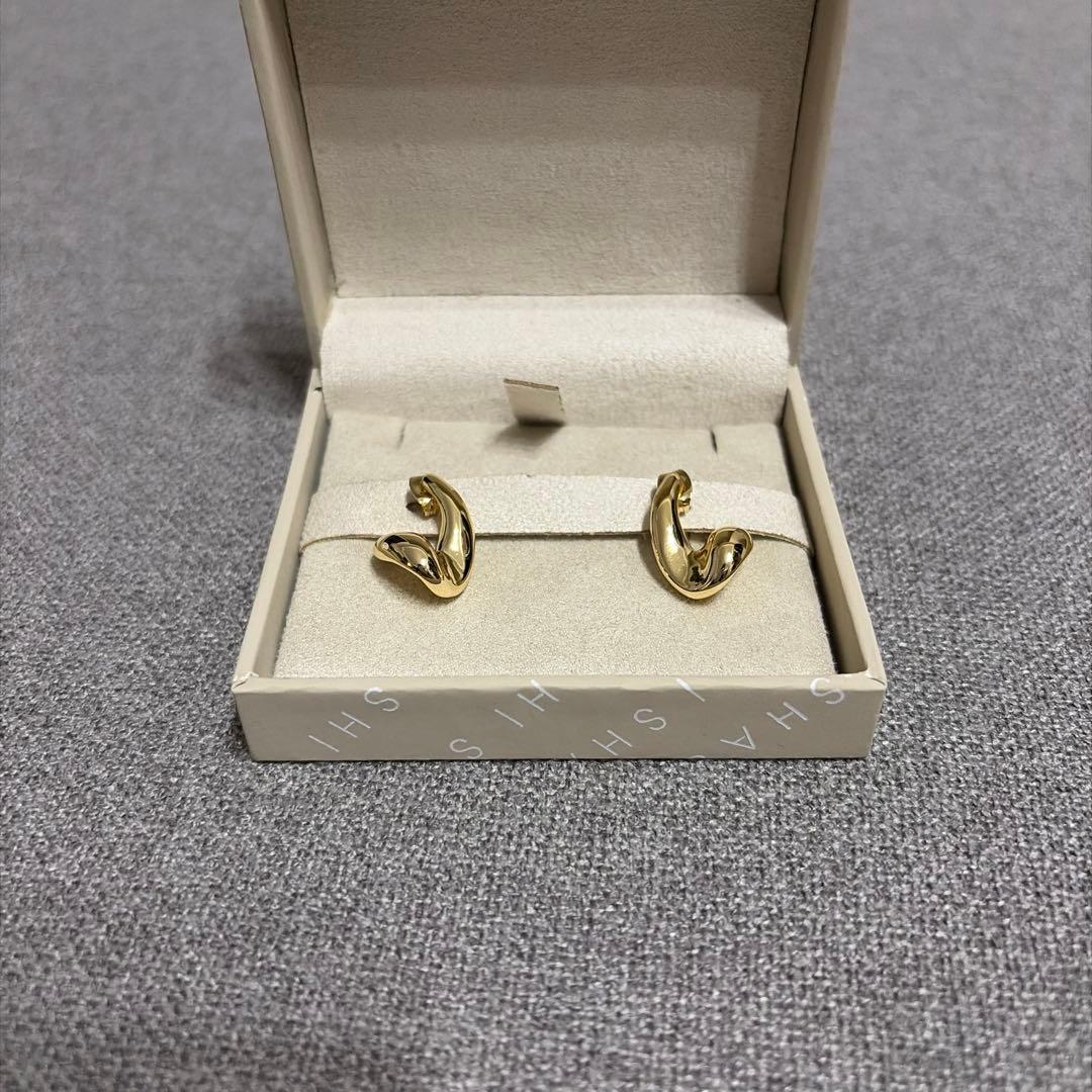 スローブイエナ別注 SHASHI ウェーブピアス