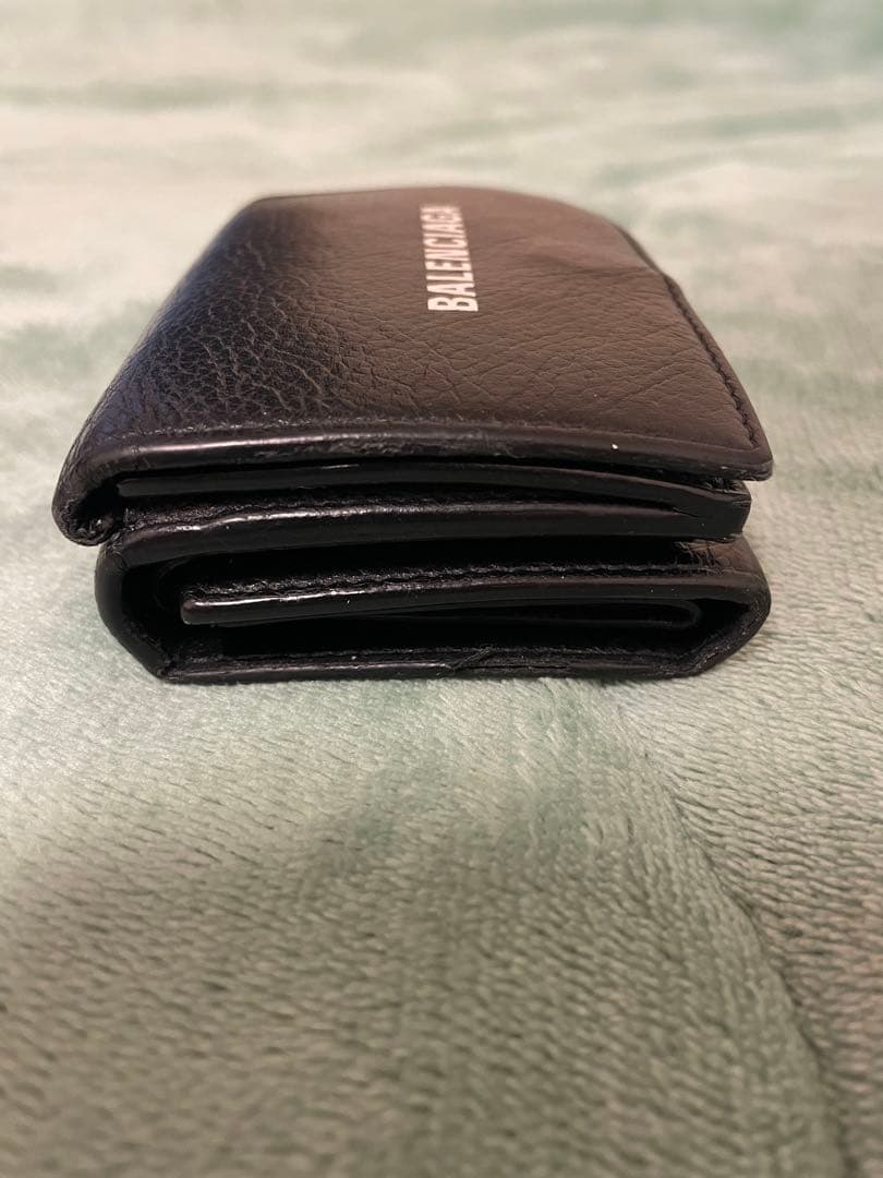 BALENCIAGA バレンシアガ ブラック 三つ折り財布 箱付き