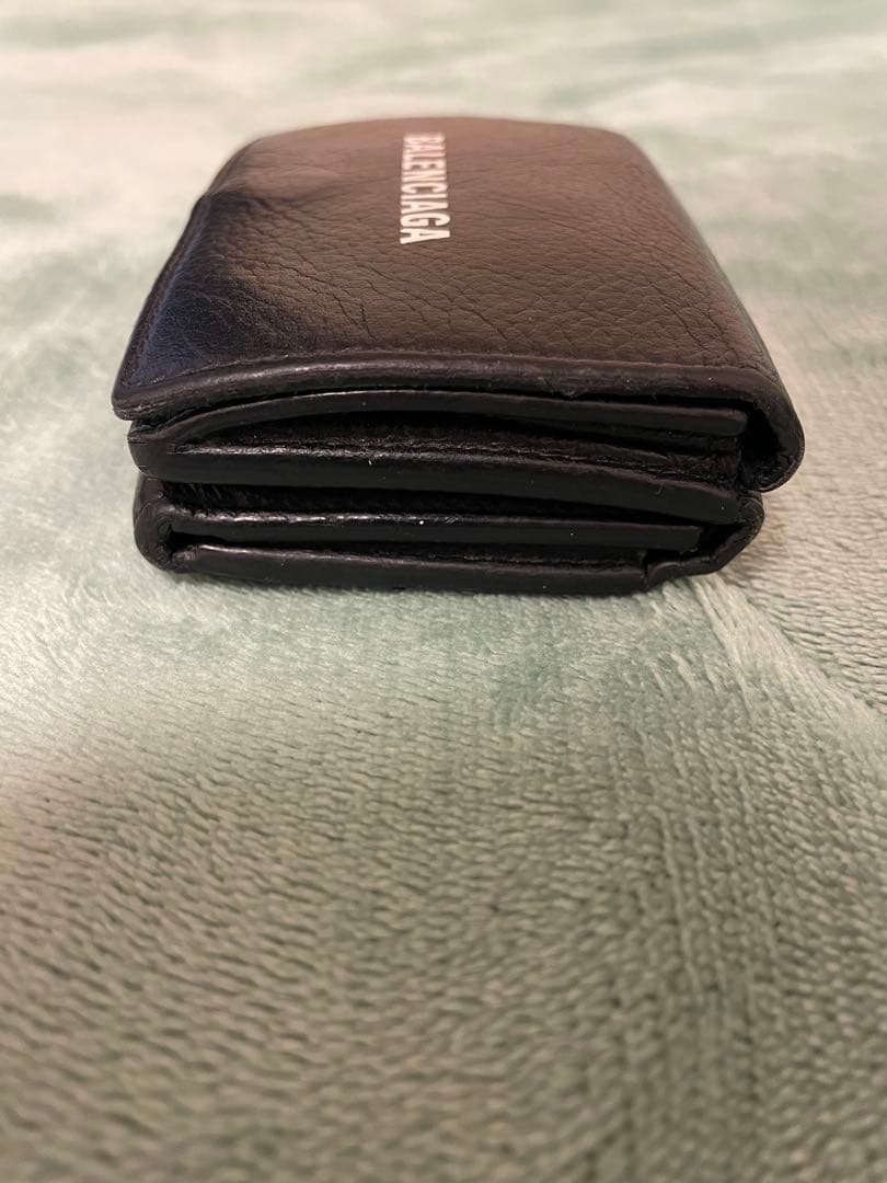 BALENCIAGA バレンシアガ ブラック 三つ折り財布 箱付き
