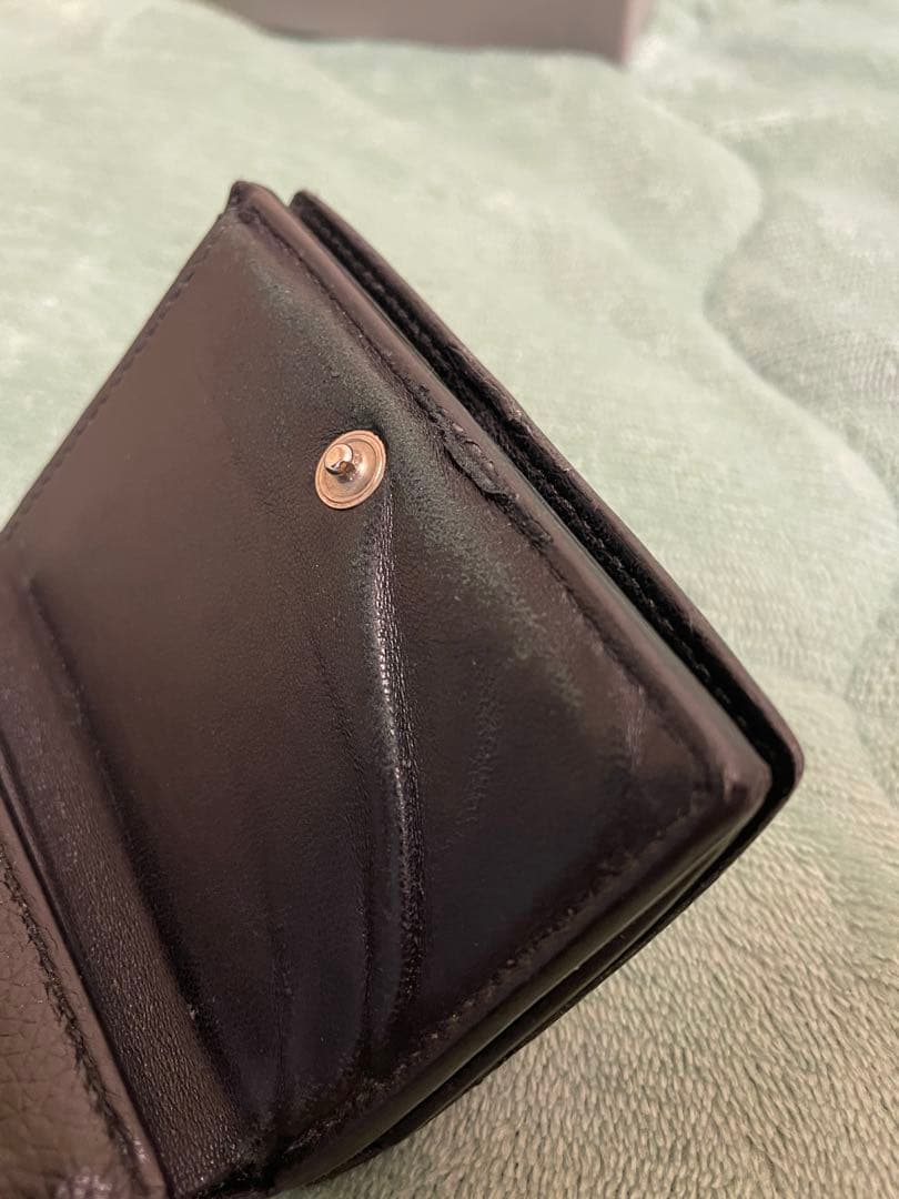 BALENCIAGA バレンシアガ ブラック 三つ折り財布 箱付き