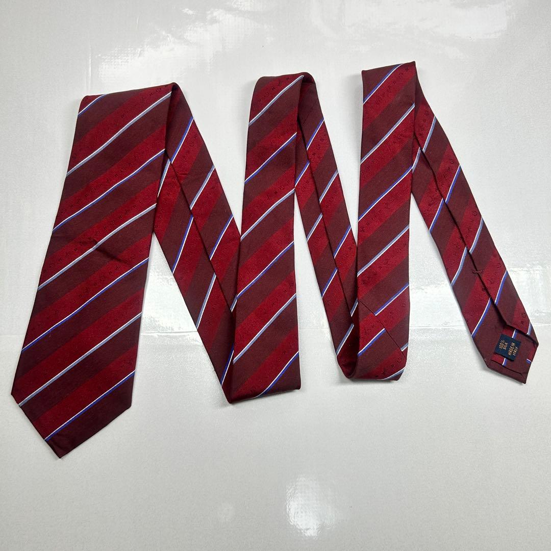 LOUIS VUITTON ルイヴィトン 美品 現行タグ ネクタイ モノグラム