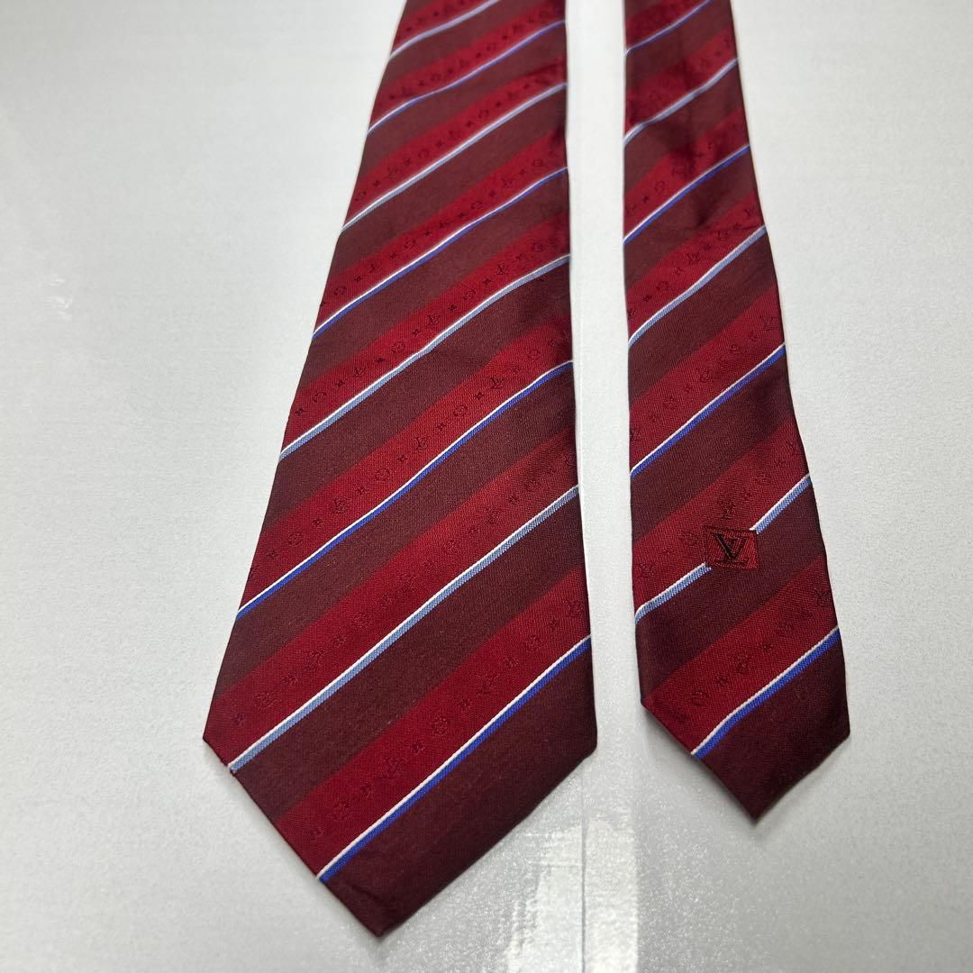 LOUIS VUITTON ルイヴィトン 美品 現行タグ ネクタイ モノグラム