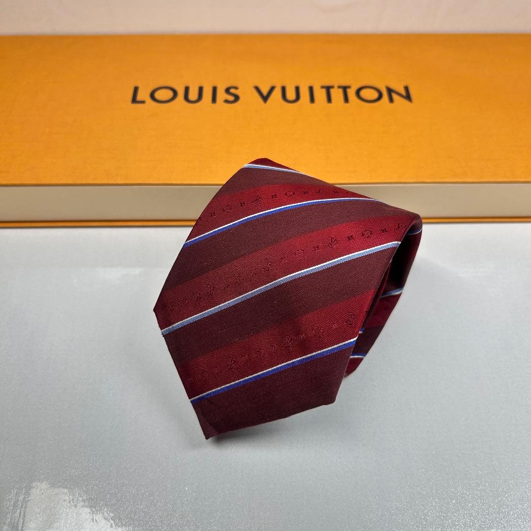 LOUIS VUITTON ルイヴィトン 美品 現行タグ ネクタイ モノグラム