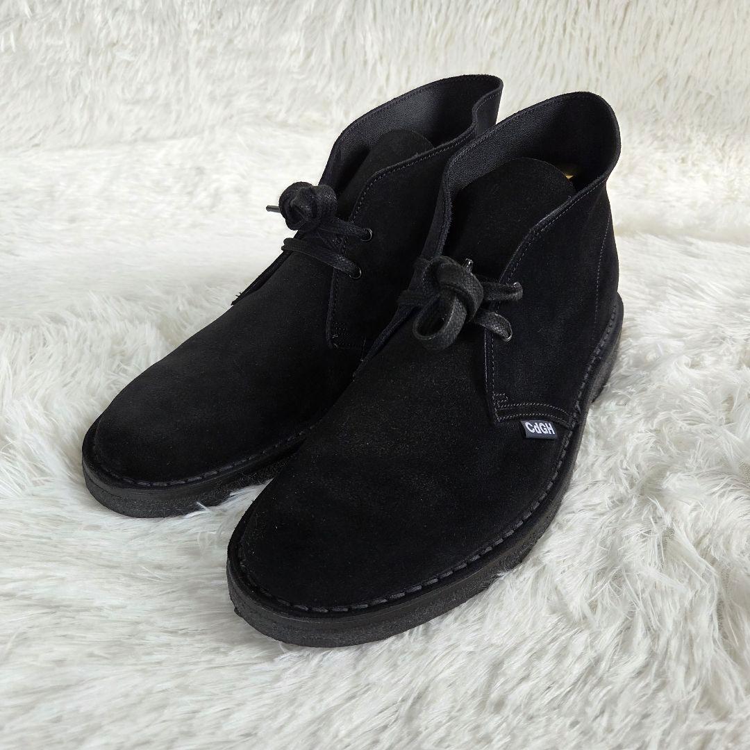 COMME des GARCONS　ブラック スエード チャッカブーツ　27