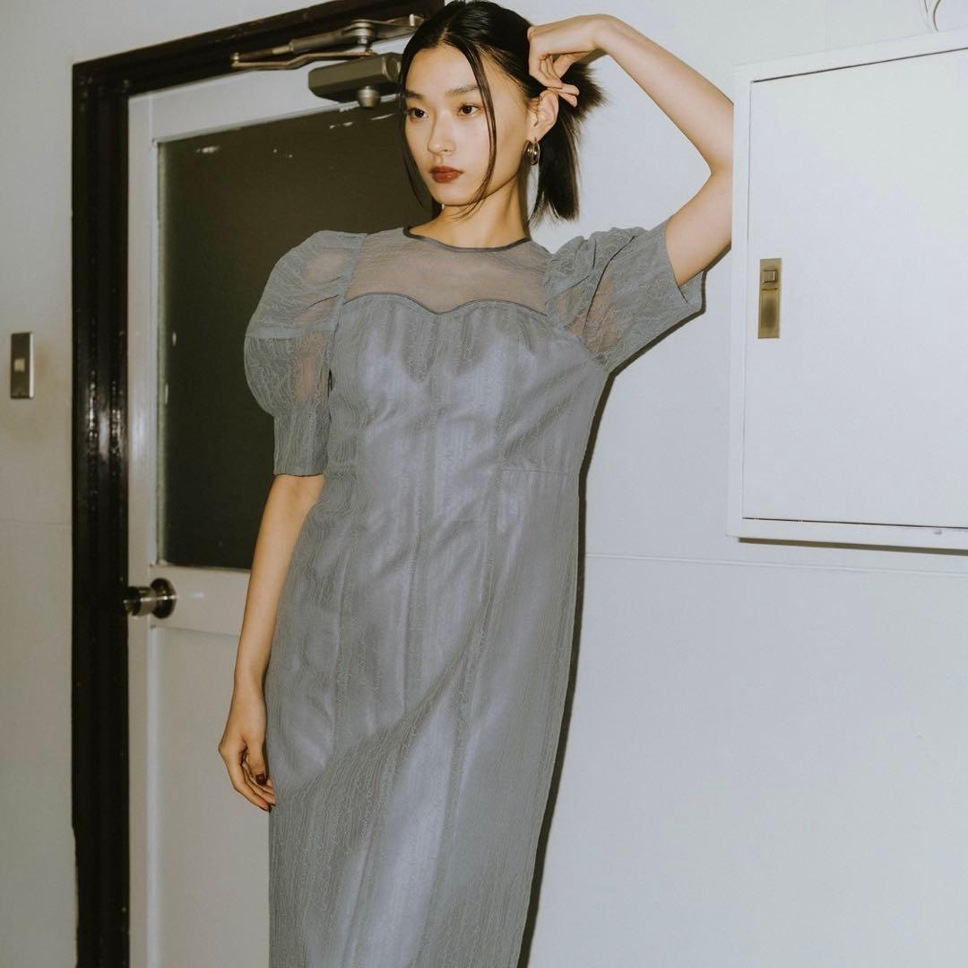 【美品】niana ANDRESD　アンドレスド レタリングレースドレス　結婚式