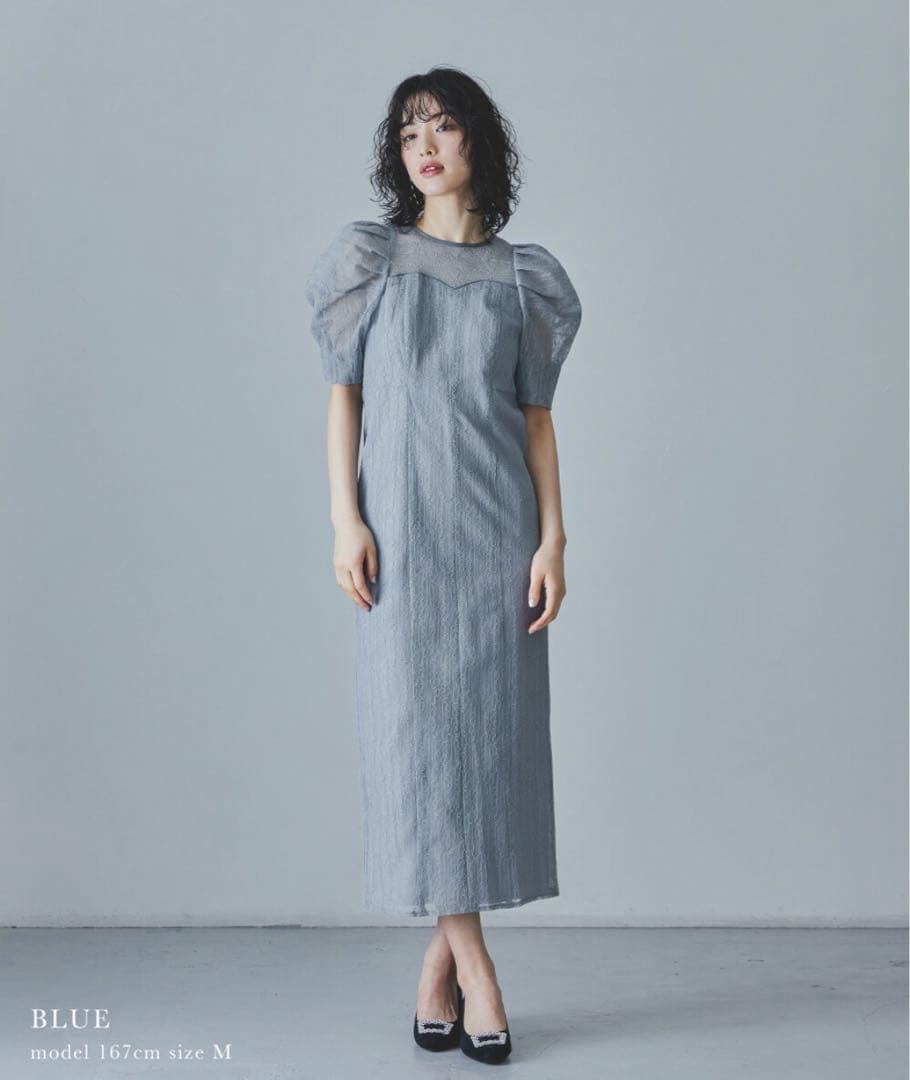 【美品】niana ANDRESD　アンドレスド レタリングレースドレス　結婚式