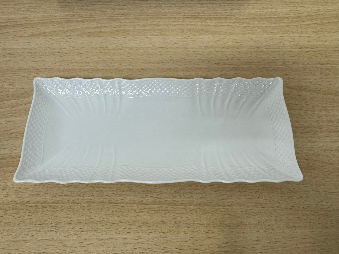 未使用品　リチャードジノリ　ベッキオホワイト　長方形皿　プレート　28㎝　２枚