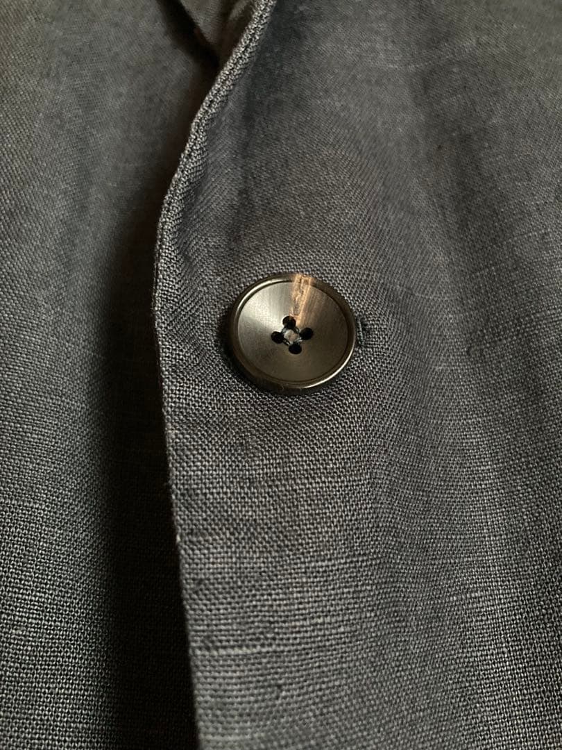 アルフォンソシリカ テーラードジャケット 44 ネイビー 麻