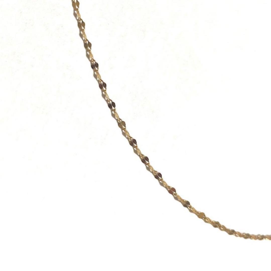 K18 ペタルチェーンネックレス