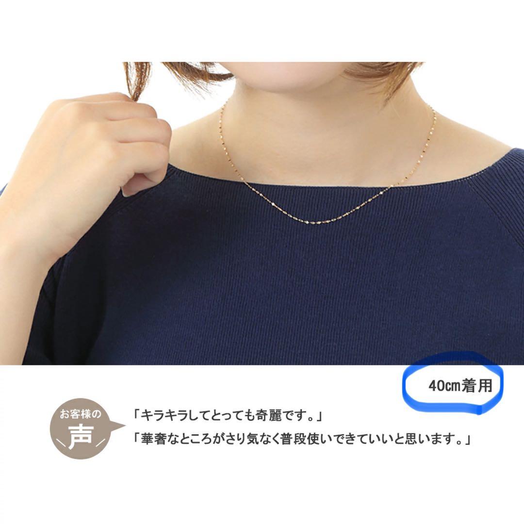 K18 ペタルチェーンネックレス