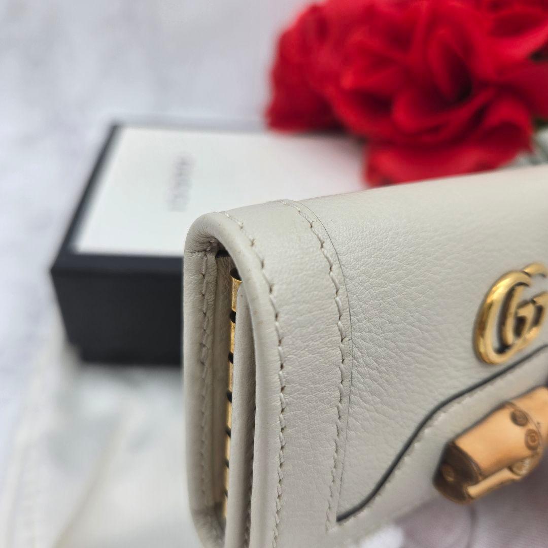 【極美品】 GUCCI グッチ キーケース 6連 GG マーモント バンブー