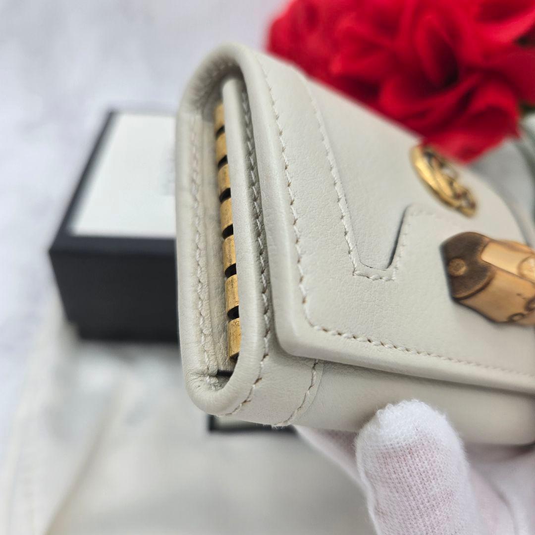 【極美品】 GUCCI グッチ キーケース 6連 GG マーモント バンブー