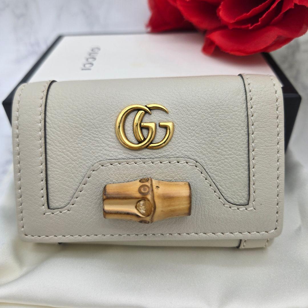 【極美品】 GUCCI グッチ キーケース 6連 GG マーモント バンブー
