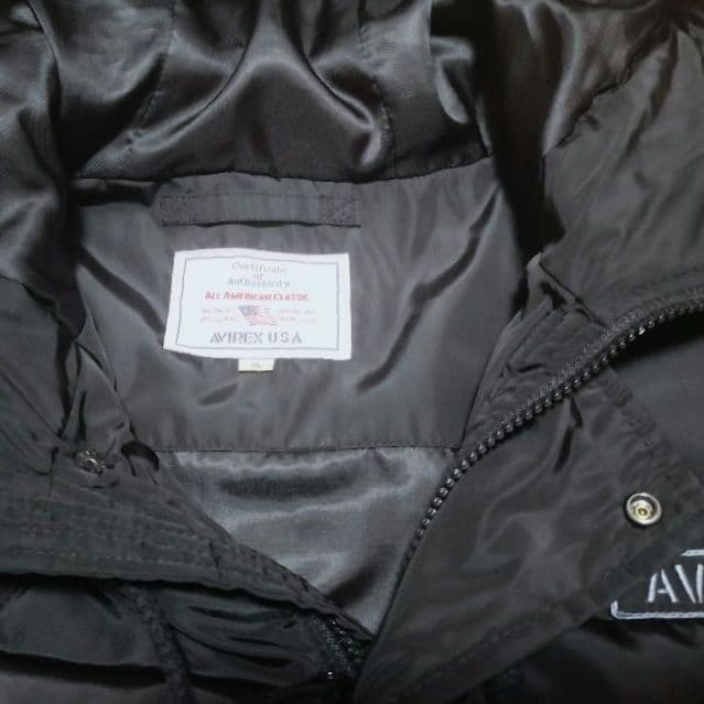 アヴィレックス AVIREX LTD. ブラックキルティングジャケット XL