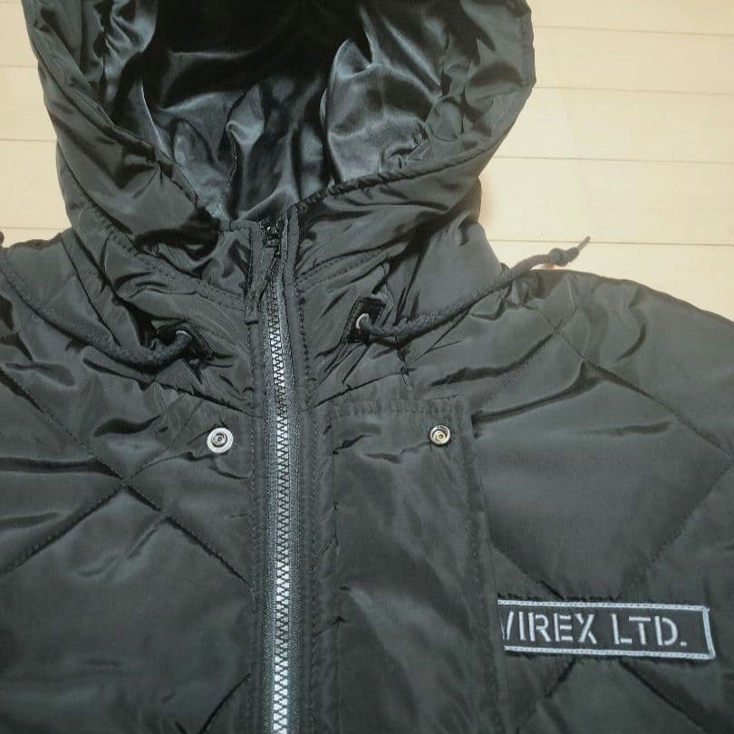 アヴィレックス AVIREX LTD. ブラックキルティングジャケット XL