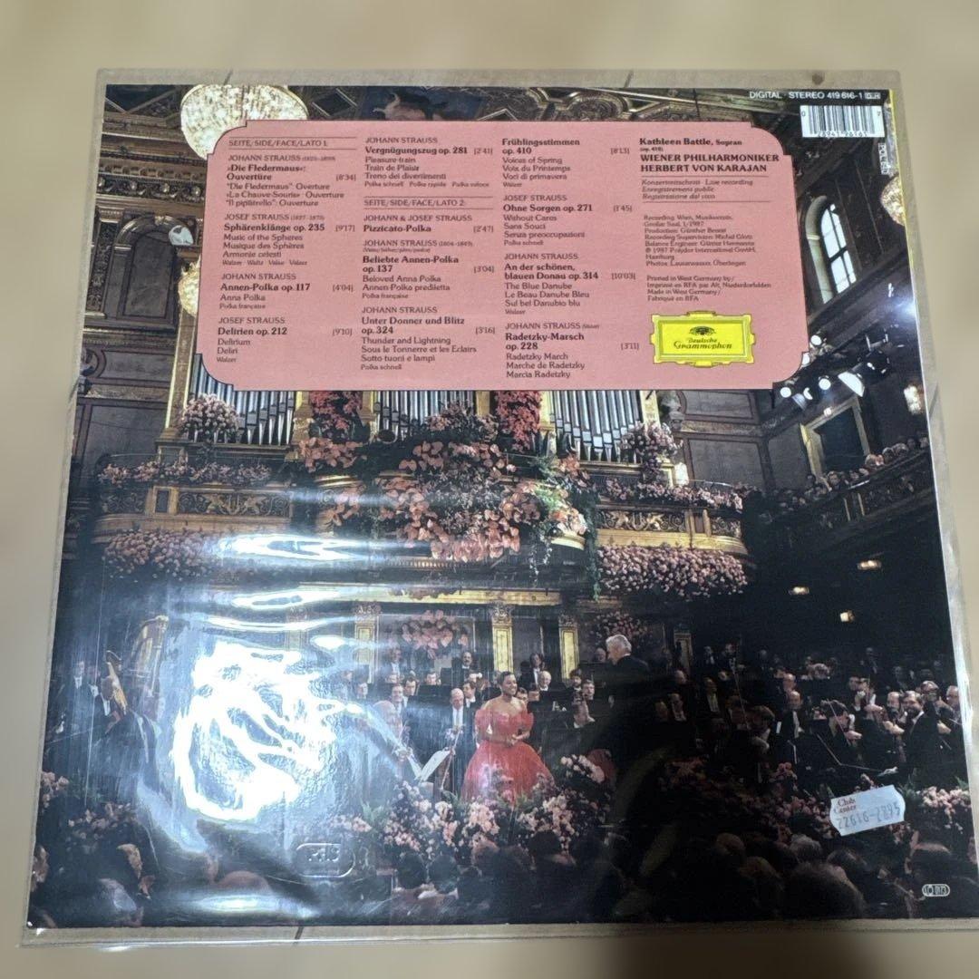 レコード　カラヤン　ニューイヤーコンサート　1987