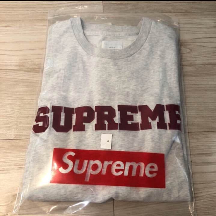 トップス supreme college logo tee