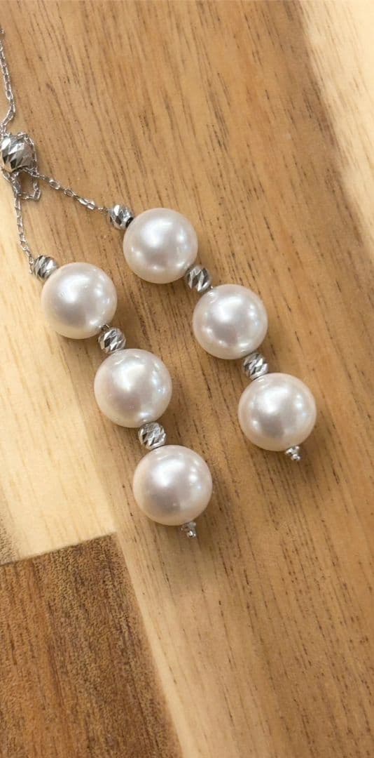 K18WG アコヤ真珠　ネックレス　アクセサリー　パール　天然