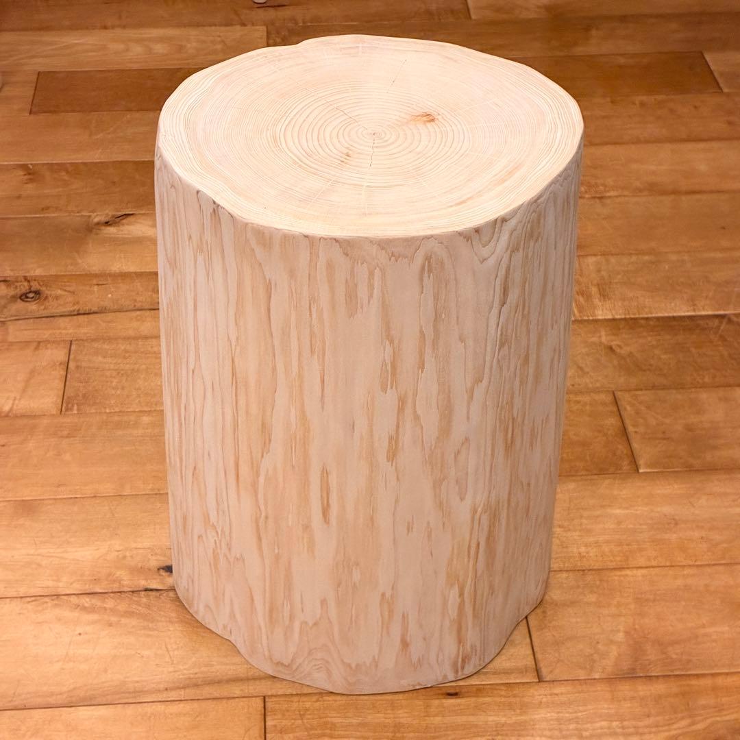 檜　丸太　椅子　スツール　No.1493
