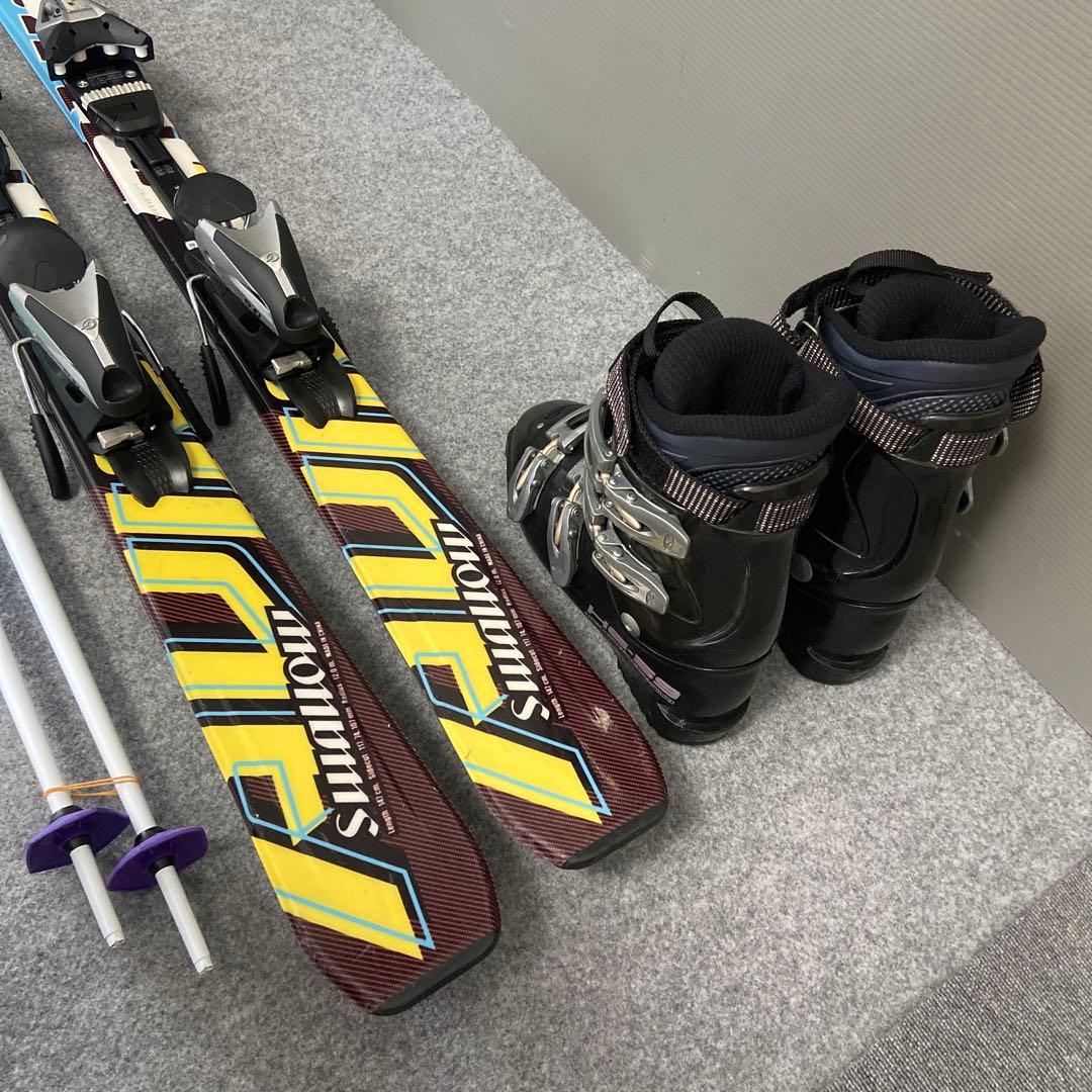 ★メンテナンス済　大人スキーセット　板swallow147cm ブーツ 25cm