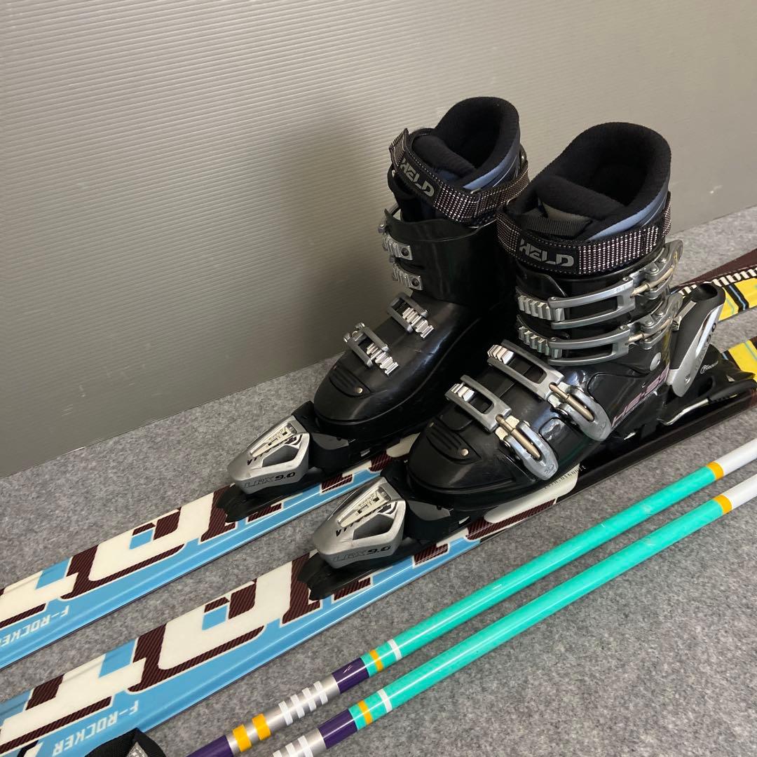 ★メンテナンス済　大人スキーセット　板swallow147cm ブーツ 25cm