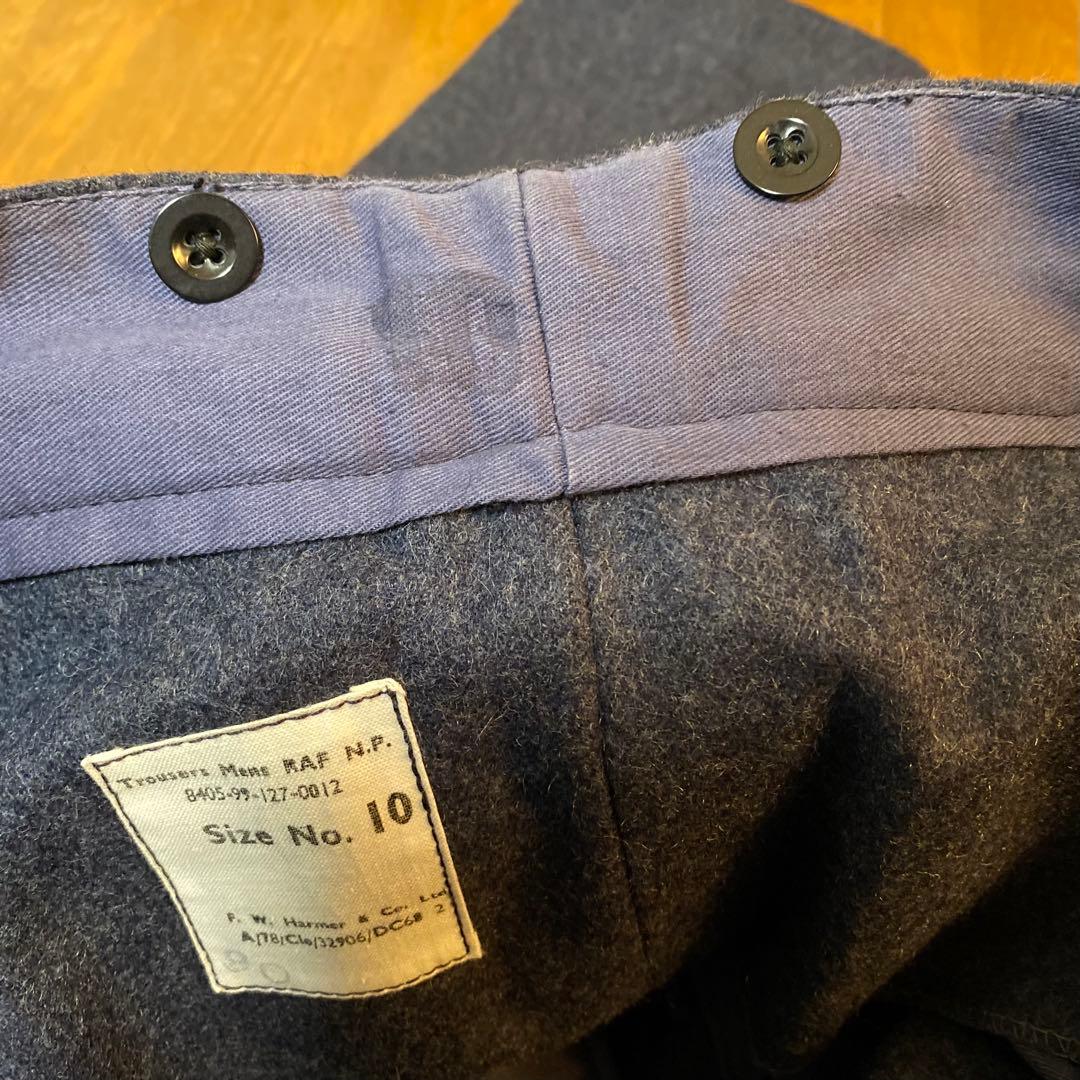 【出品取り下げ前半額】60s イギリス軍 RAF ネイビーウール トラウザーズ