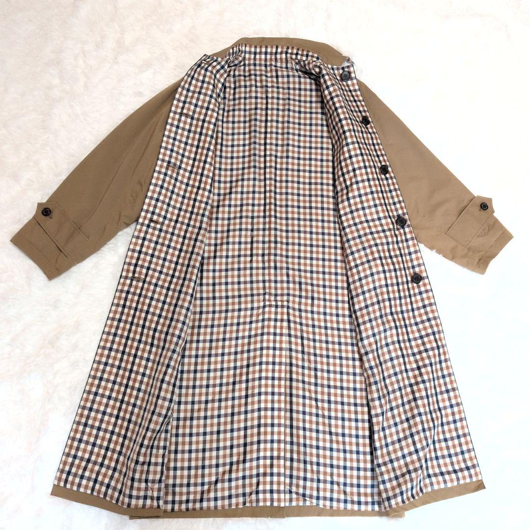 アクアスキュータム　イネド　トレンチコート　リバーシブル　M　コラボレーション