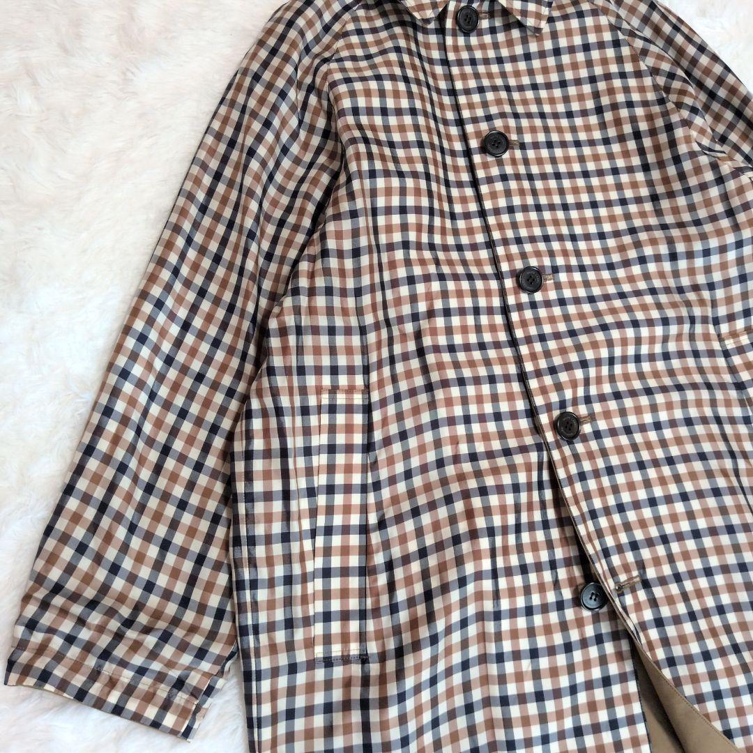 アクアスキュータム　イネド　トレンチコート　リバーシブル　M　コラボレーション