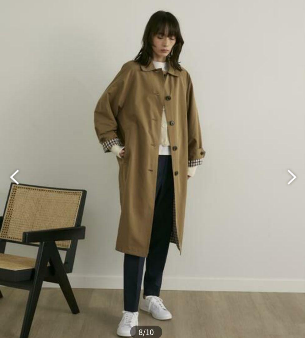 アクアスキュータム　イネド　トレンチコート　リバーシブル　M　コラボレーション