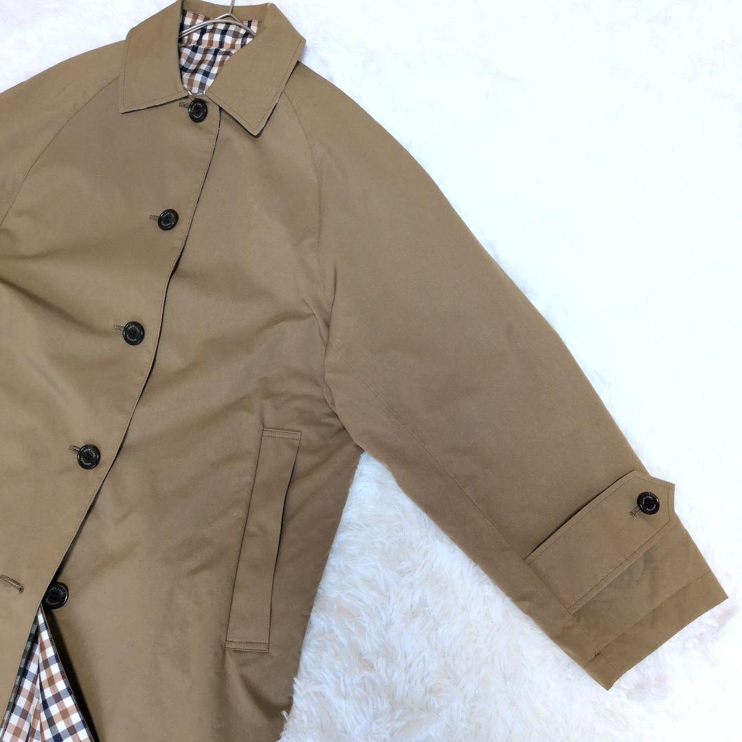 アクアスキュータム　イネド　トレンチコート　リバーシブル　M　コラボレーション