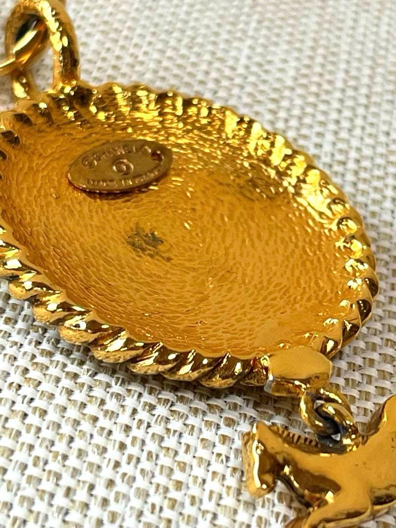 【希少・美品】CHANEL シャネル ヴィンテージ ネックレス ゴールド　馬