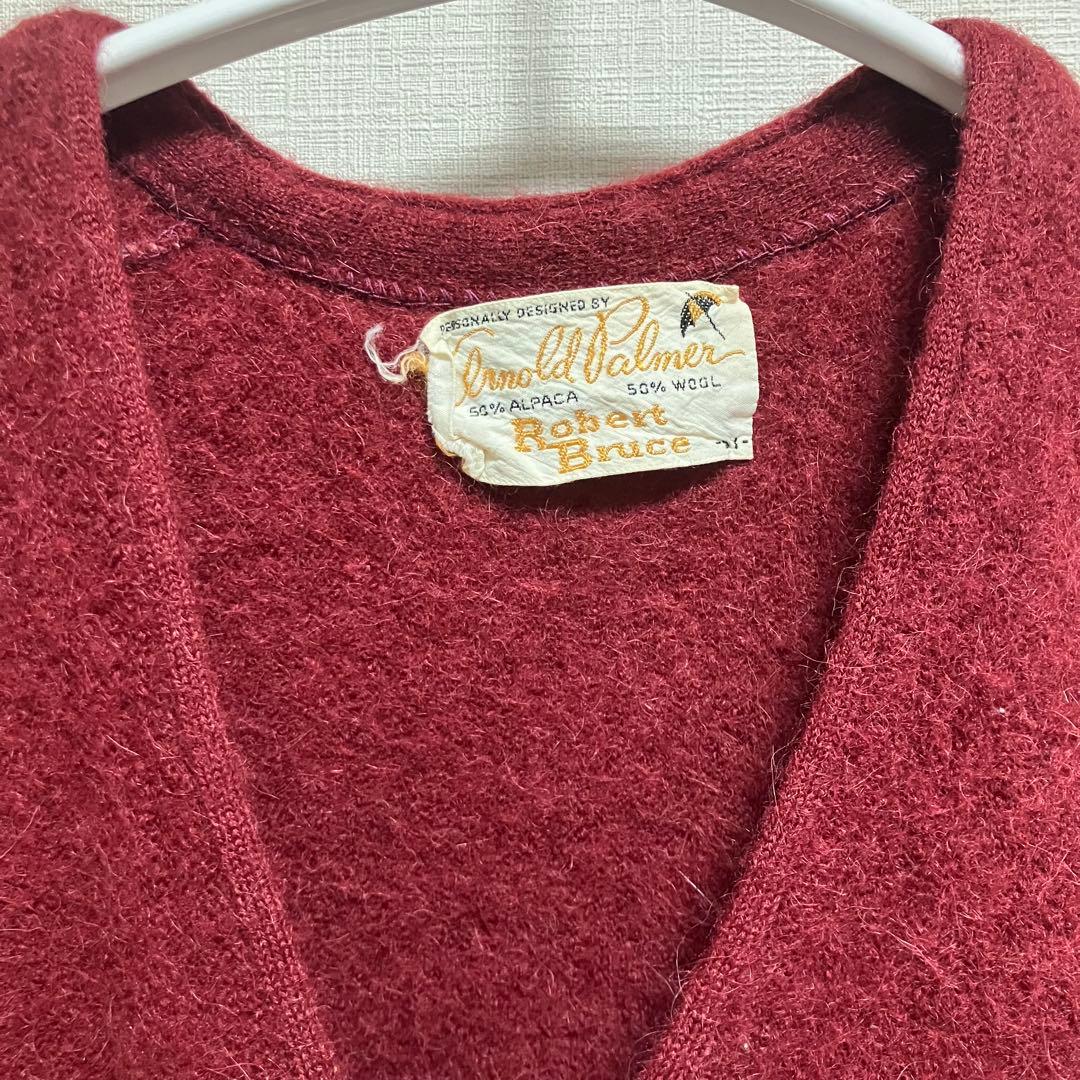 60s アルパカ カーディガン ヴィンテージ ニット セーター