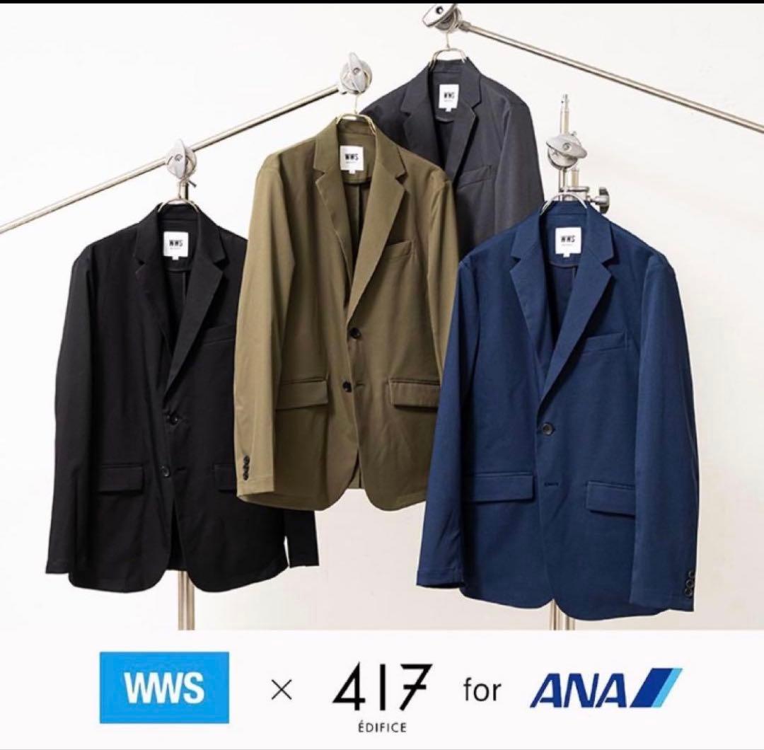 WWS ワークウェアスーツ×EDIFICE×ANA ネイビー