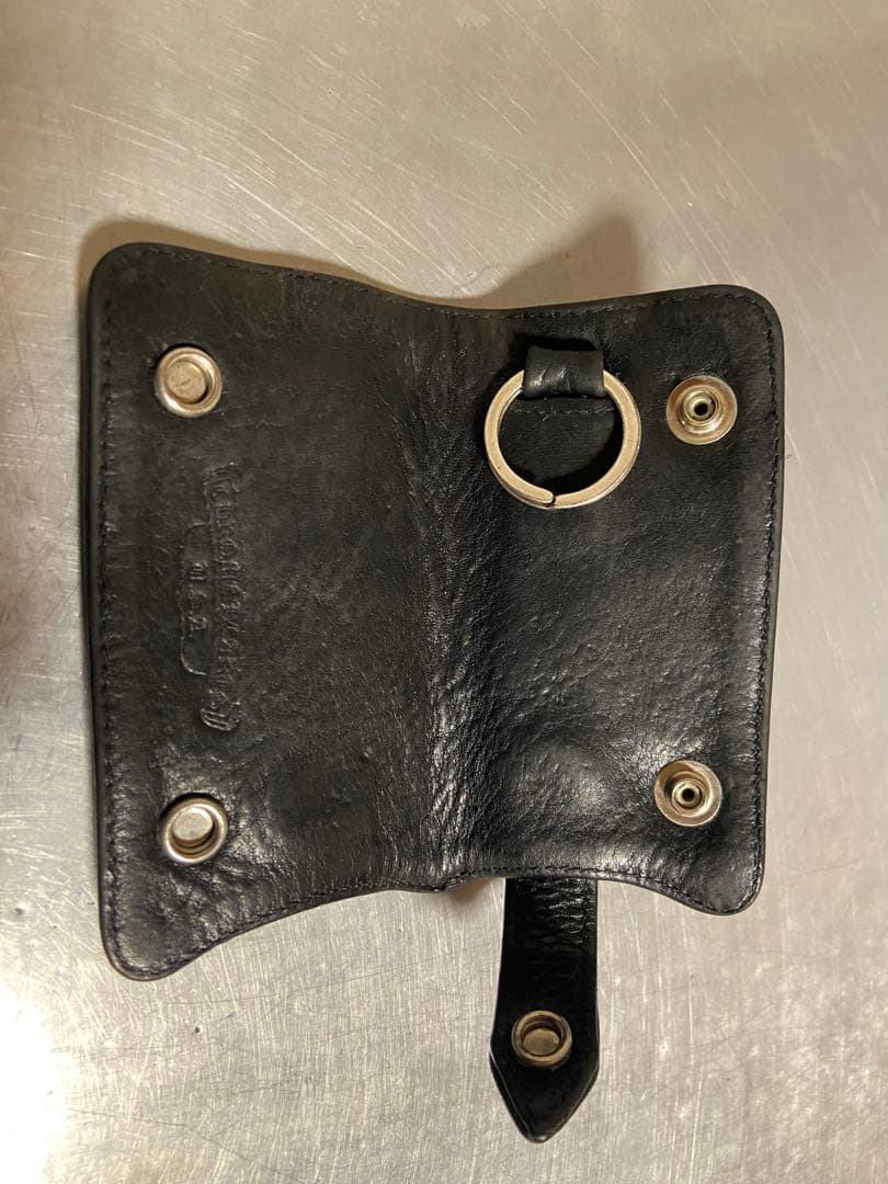 CHROME HEARTS クロムハーツ　クロスボールボタン　レザーキーケース