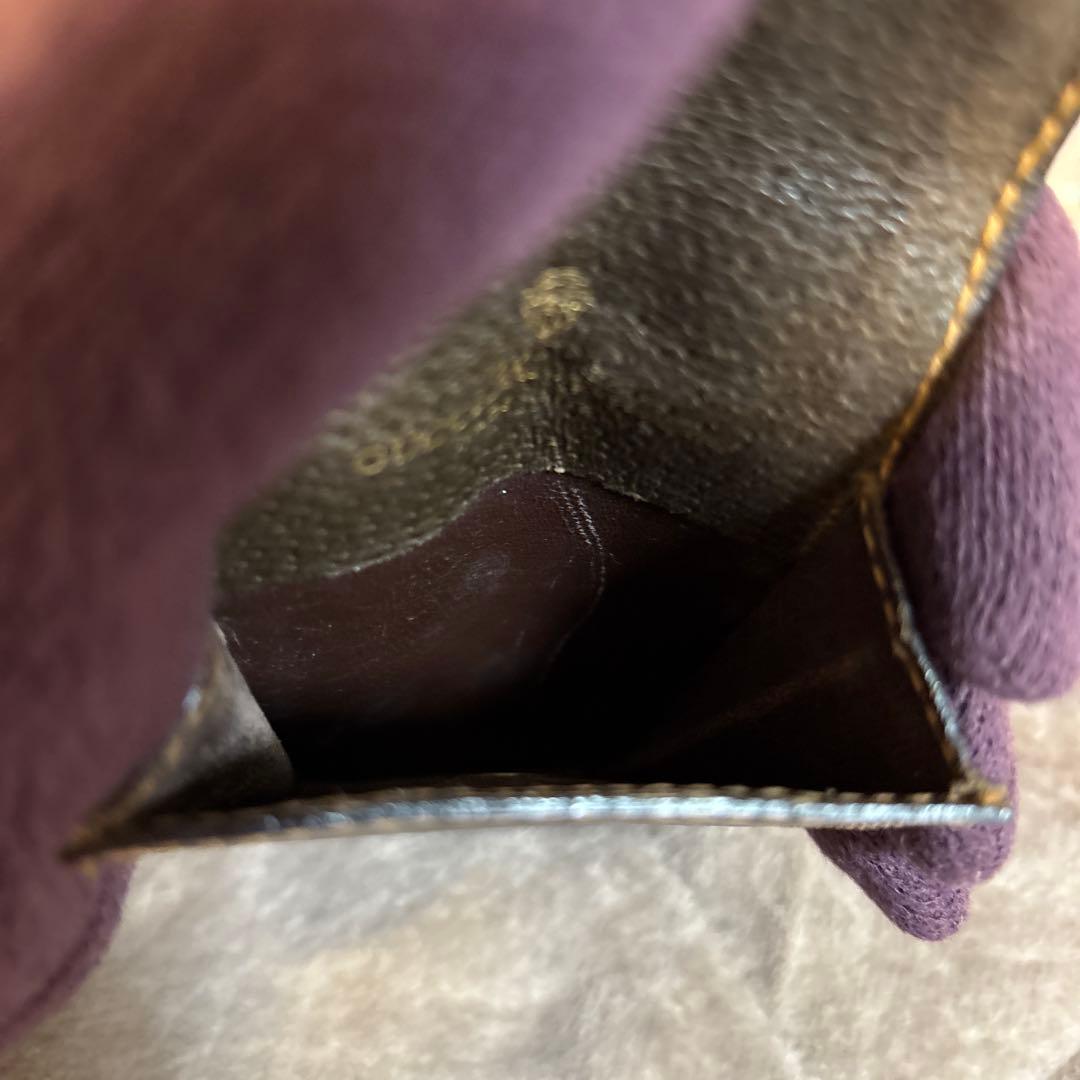 希少 オールドグッチ シェリーライン ブラウン レザー シガレットケース ポーチ